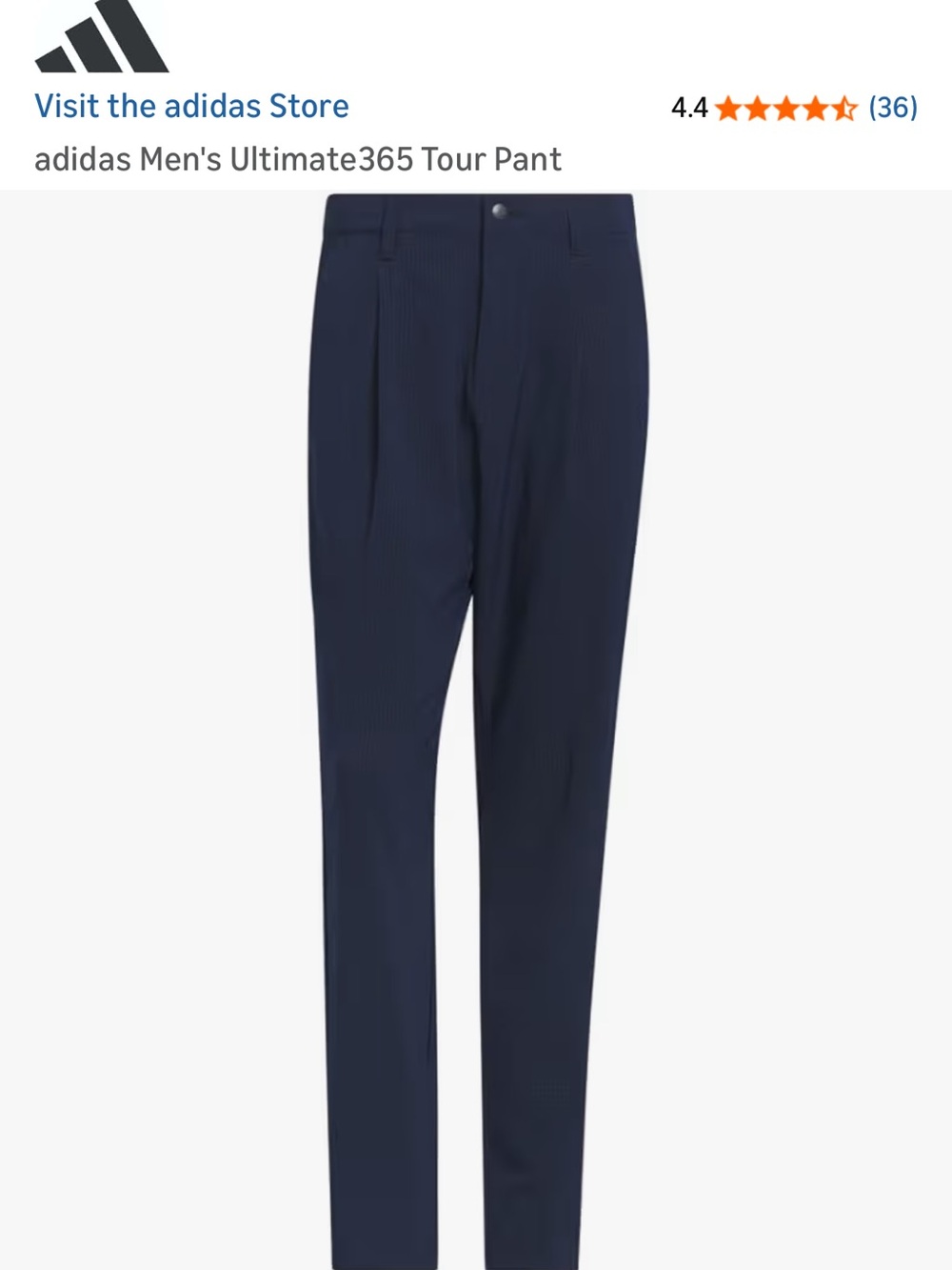adidas Navy Blue Men's golf Pants